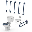 Nymas Doc M Close-Coupled Toilet Pack Dark Blue 13 Piece Set