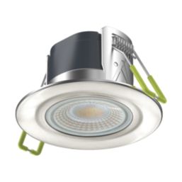 Collingwood H2 Lite Select Fixed  Fire Rated LED Downlight Brushed Steel 5W 600-650lm