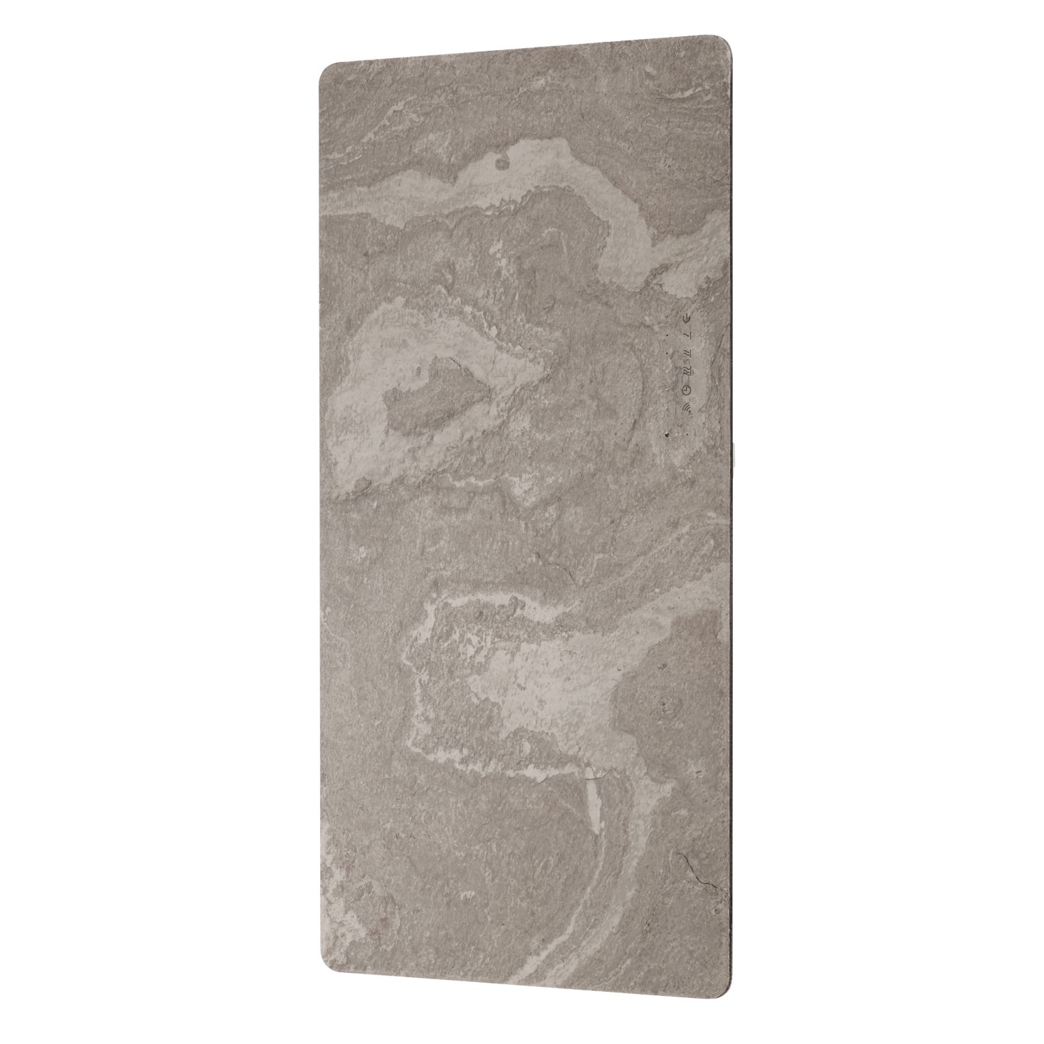 Towelrads Vetro Stone 700W Electric Wall-Mounted Glass Infrared Designer Radiator 500mm x 1000mm Travertine 2388BTU (999RY)