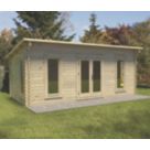 Forest Arley 19' 6" x 10' (Nominal) Pent Timber Log Cabin