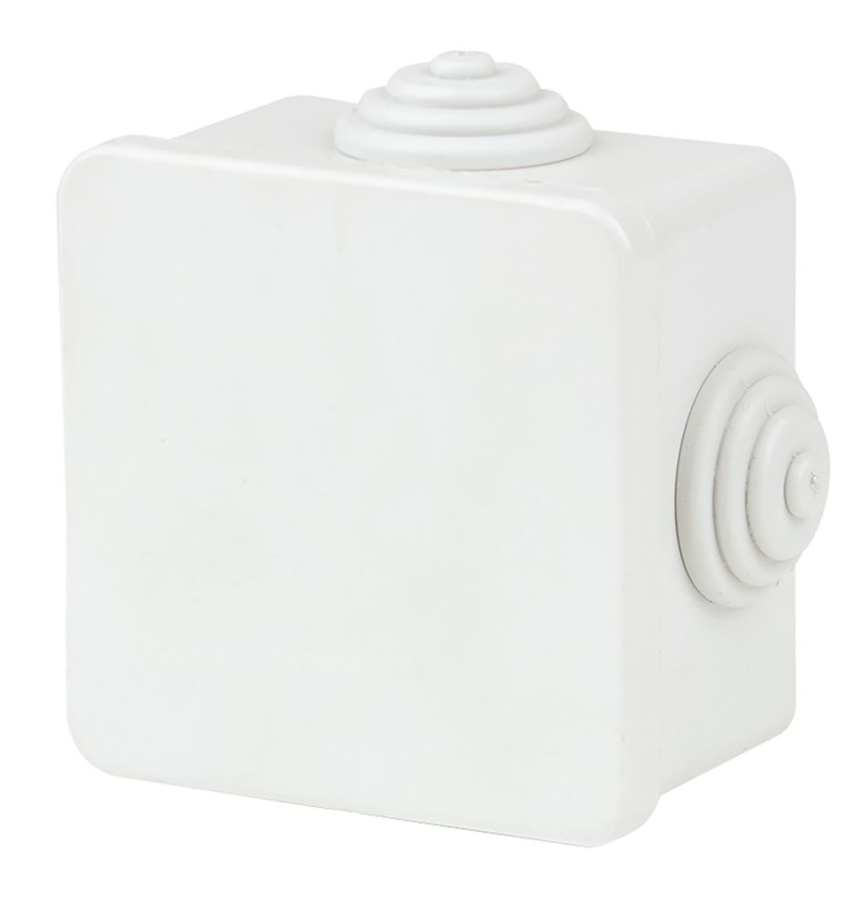 Vimark 4-Entry Square Junction Box with Knockouts 82mm x 52mm x 82mm