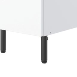 Pragma  3-Drawer Matt White 400mm x 590mm x 860mm Flat Packed Kitchen Base Unit