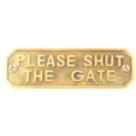 GateMate 'Please Shut the Gate' Sign 55mm x 160mm