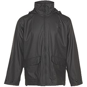 Site Jacket Black Waterproof Medium Size 48