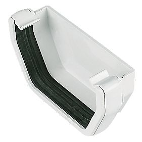 FloPlast  Square External Stop End White 114mm