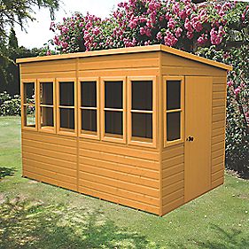 Shire 10' x 6' (Nominal) Pent Shiplap T&G Timber Shed