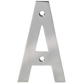 Eclipse Door Letter A Polished Stainless Steel 100mm | House Numbers ...