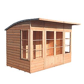 Shire Orchid 10\' x 6\' (Nominal) Arched Shiplap T&G Timber Summerhouse