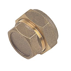 Brass Compression 22mm Copper Stop End Blanking Cap