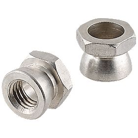 60 ASSORTED A2 STAINLESS STEEL SECURITY SHEAR NUTS 