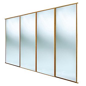 Spacepro Classic 4 Door Sliding Wardrobe Door Kit Mirror