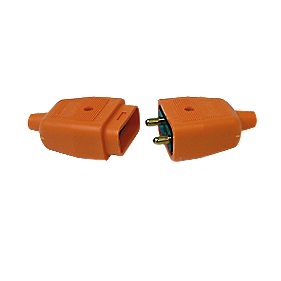 Masterplug NC102O 10A 2-Pin Connector Orange