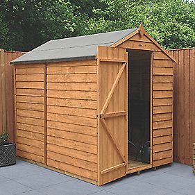 Forest 5' x 7' (Nominal) Apex Overlap Timber Shed with 