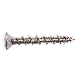 20-Pack The Hillman Group The Hillman Group 1189 Brass Chrome Plated Oval Head Slotted Wood Screw 10 x 1 1/4 In