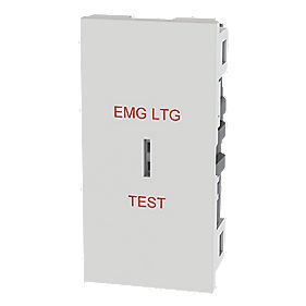 6 Gang lighting grid switch with upto 6 emergency keyswitch test switch modules 
