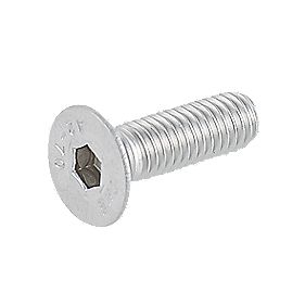 M2 x 10mm Flat/Countersunk Head Socket Screws,Pack 100-piece,Stainless Steel,Full Thread,Right Hand,Metric