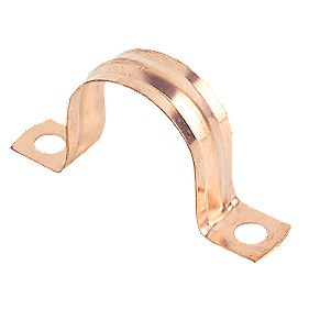 22mm Pipe Clips Copper 10 Pack