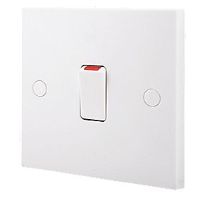 British General 900 Series 20A 1-Gang DP Control Switch White