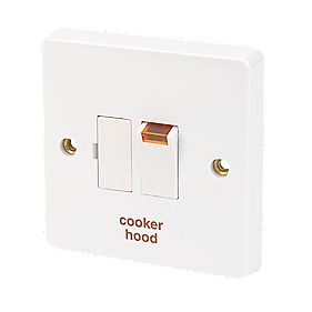 Crabtree Capital 13A Switched Cooker Hood Fused Spur with Neon White