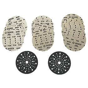 50x Sanding Discs 150mm 6 Hole for Bosch Pads Grit 150 REDUCED TO CLEAR !!! 
