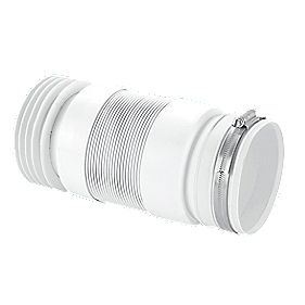 McAlpine  WC-F21R Flexible WC Pan Connector White 110mm