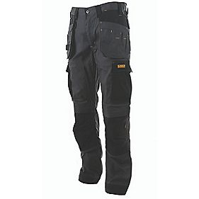 trousers dewalt barstow holster charcoal grey screwfix