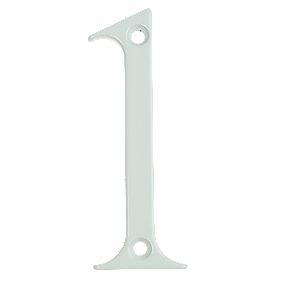 Fab & Fix Door Numeral 1 White 80mm
