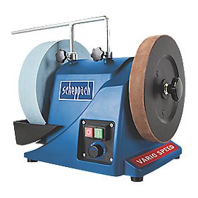 scheppach tiger wet electric stone 240v sharpening 250mm system screwfix