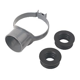 BOSS STRAP PUSH FIT PLASTIC SOIL PIPE 110 X 63 40MM OR 32MM REDUCER 