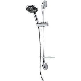 triton luxury shower kit modern design chrome shower rail kits screwfix com