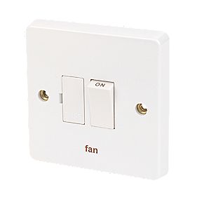 Crabtree Capital 13A Switched Fan Fused Spur  White