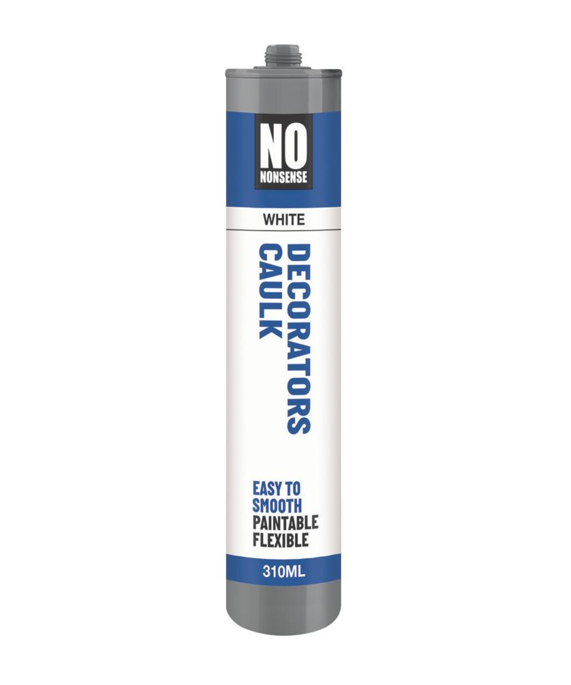 No Nonsense Decorators' Caulk White 310ml Screwfix