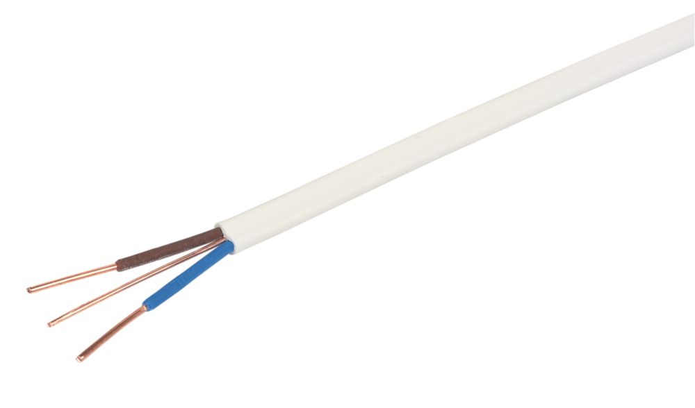 Prysmian 6242BH White 2.5mm² LSZH Twin & Earth Cable 100m Drum Screwfix