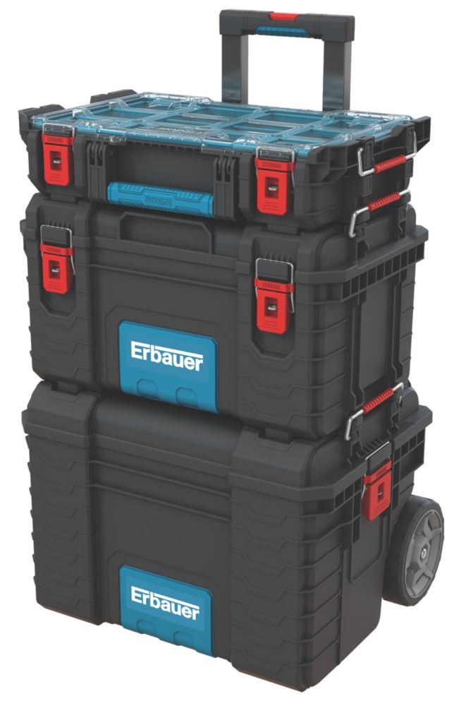 Erbauer Connecx Tool Storage System 3 Pieces Screwfix