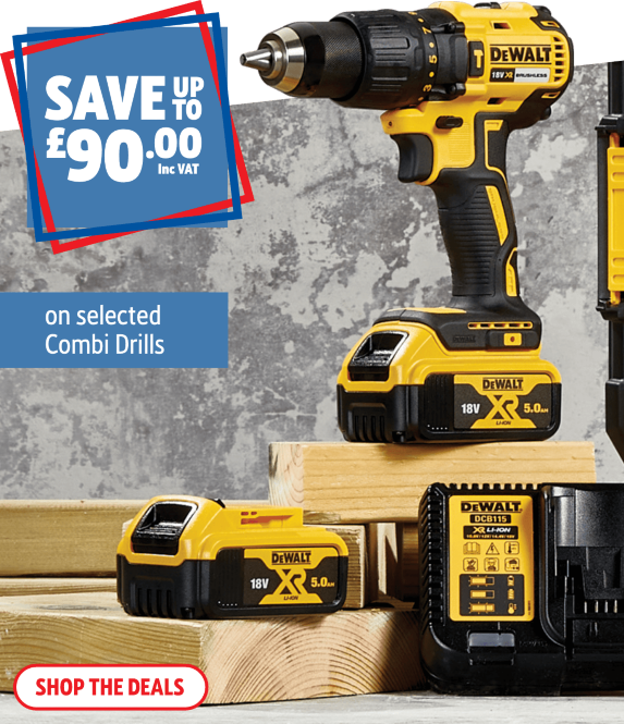 Save Up To £100 Inc VAT on Selected Combi Drills