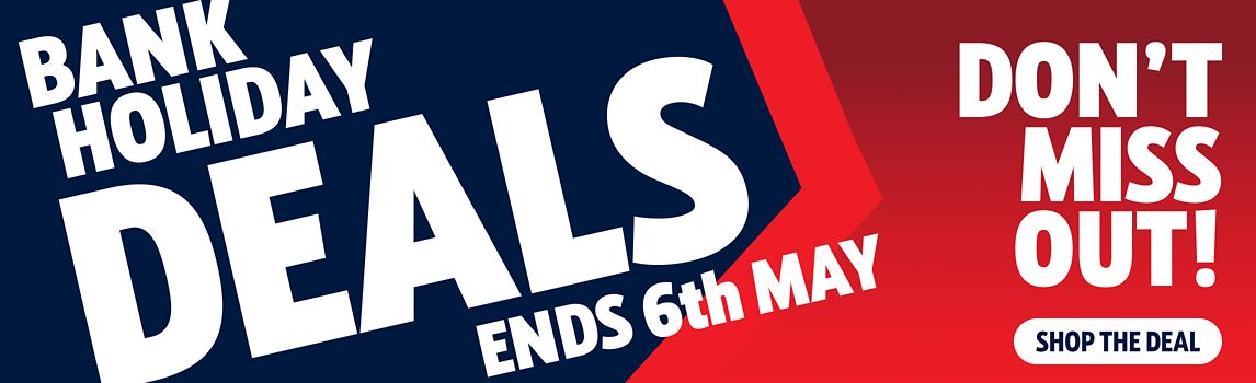 Bank Holiday Deals - Shop Now Must End 6th May