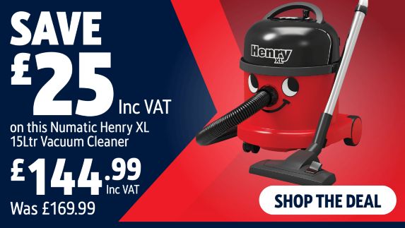 Save £25 Inc VAT on this Numatic Henry XL 15Ltr Vacuum Cleaner