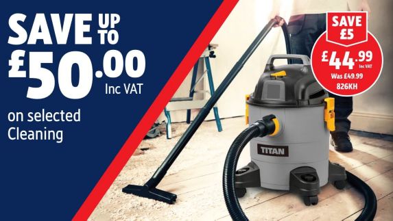 Save up to £50 Inc VAT on selected Cleaning