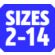 Size 2-14