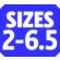 Size 2-6.5