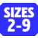 Size 2-9