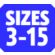 Size 3-15
