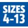 Size 4-13