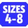 Size 4-8