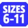 Size 6-11