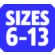 Size 6-13