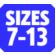 Size 7-13