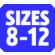 Size 8-12
