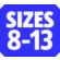 Size 8-13