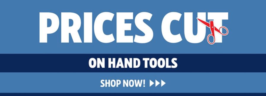 Prices Cut on Hand Tools